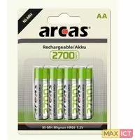 Arcas Camelion 177 27406. Type accu/batterij: Rechargeable battery, Energie-opslagtechnologie accu/batterij: Nikkel-Metaalhydride (NiMH), Accu/Batterij voltage: 1,2 V. Cylindrische