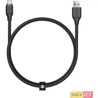 AUKEY Braided USB-A naar USB-C Kabel 1.2 Meter - Zwart