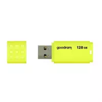 Goodram UME2-1280Y0R1. Capaciteit: 128 GB, Aansluiting: USB Type-A, USB-versie: 2.0, Leessnelheid: 60 MB/s, Schrijfsnelheid: 20 MB/s. Vormfactor: Zonder dop. Gewicht: 9 g. Kleur va