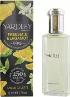 Yardley Freesia & Bergamot Eau de Toilette 50ml Spray