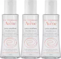 Avène Micellar Lotion Cleanser Make Up Remover 3x100ml