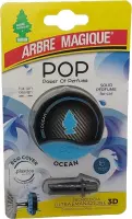 Arbre Magique POP Ocean autoparfum - Auto luchtverfrisser Ocean - Autoparfum Ocean - Lekker luchtje in de auto - Ocean Geurtje - Compact geurtje -Parfum - Airco - Auto - Fris - Ver