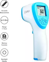 Sinji Infrarood Thermometer – Contactloos  - LCD Display - Laser – Voorhoofd  - Koorts