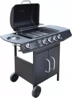 Everest Gasbarbecue 4+1 kookzone zwart