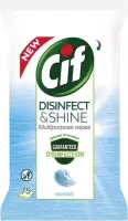 Cif Disinfect & Shine Ocean Wipes 75 stuks