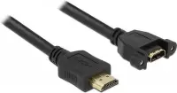DeLOCK HDMI (m) - HDMI (v) inbouw adapter - versie 1.4 (4K 30Hz) - 1 meter