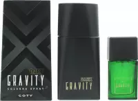 Coty Gravity 2 Piece Gift Set: Dark Gravity Cologne 100ml - Defy Gravity Cologne 30ml