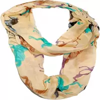 Sjaal van sjaal 90 x 50 cm; gemaakt van 100% polyester. Broin 90 x 50 cm