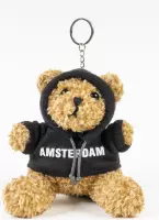 Memoriez Teddybeer sleutelhanger met zwarte trui