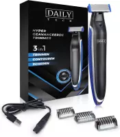 Daily Tech Baardtrimmer voor Mannen - Scheerapparaat - Tondeuse - Wenkbrauw Trimmer - Hair Clipper - Bodygroomer - Blauw