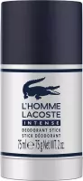Lacoste L'homme Intense 75ml Deodorant Stick