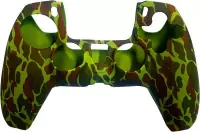 PS5 Controller Skin Silicone Hoes Playstation 5 - Camo Leger Groen - Cover - Hoesje - Siliconen skin case