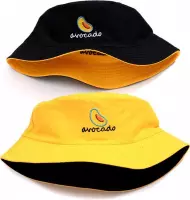 Reversible bucket hat - vissershoedje - zonnehoed - avocado - omkeerbaar