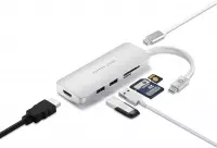 PEPPER JOBS USB C HUB TCH-2 | 2-in-1 USB C Adapter | USB A Ethernet Universeel