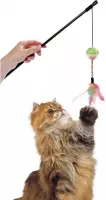 Kattenspeeltje Hengel Frizz Bal met Veren - Willekeurig - 50 x 4.5 x 6 cm