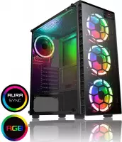 High end Game PC aRGB v2 (Ryzen 5600X 4.6Ghz, RTX 2060, 16 GB DDR4 werkgeheugen, 500GB NVME SSD en 1 TB HDD, aRGB, WIFI) Fortnite, League of Legends, Rocket League, Overwatch, Mine