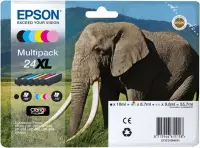 Epson 24XL - Inktcartridges HD Zwart / Cyaan / Licht Cyaan / Magenta / Licht Magenta / Geel