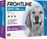Frontline Spot-On L Anti vlooienmiddel - Hond - 6 pipetten
