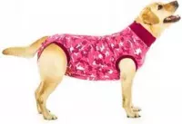 Suitical Recovery Suit Hond: Maat XXXS - Roze camouflage
