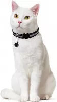 Reflecterende kattenhalsband - Glow in the dark - Zwart fluorescerend - Veiligheidssluiting - Voor alle rassen - Met belletje - Voorkom ongelukken - Houdt uw kat veilig in he donke