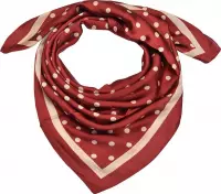 Clayre & Eef sjaal 90x90cm rood