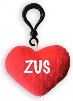 SLEUTELHANGER MET KNUFFELZACHT HARTJE TEKST ZUS