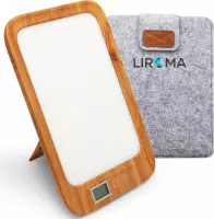 LIROMA® Daglichtlamp - Gratis opberghoes - 10.000 LUX - 3 kleuren - Timer - Zonsondergang Modus - Bureaulamp - Lichttherapie - Lichttherapielamp