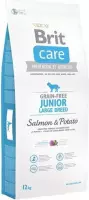 Brit Care Junior Large Breed Hondenvoer - Zalm en Aardappel - 3 kg