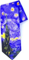 Robin Ruth Stropdas - Van Gogh Starry Night paars