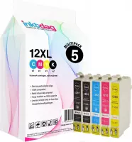 Inktdag inktcartridge voor Epson T1295, multipack van 5 kleuren (2* T1291, 1*T1292, T1293 en T1294) voor Epson Stylus SX230, SX235, SX420, SX425, SX430, SX435, SX438, SX440, SX445,