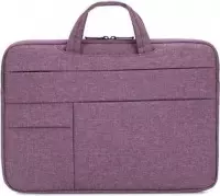 Case2go - Laptophoes geschikt voor Samsung Tecra - Laptoptas 14 inch - Spatwaterdicht - Met Handvat - Paars