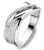 Velini jewels -R6852W-60 -Ring -925 Zilver gerodineerd -Cubic Zirkonia