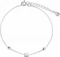 24/7 Jewelry Collection Kubus Vierkant Armband - Vierkantje - Zilverkleurig