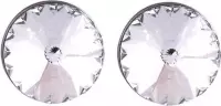 Behave® Dames Oorbellen met Swarovski Elements Kristal – Rond 6 mm