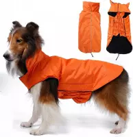 Warm waterproof jasje voor honden - XXL - ORANJE