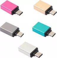 Card Reader \ Kaart Lezer USB Flash Driver Met Type C Aansluiting+ USB Hub - Geschikt voor Telefoons \ Smartphones \ Tablets - OTG - Zilver