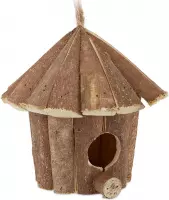 Relaxdays decoratie vogelhuisje - hout - vogelhuis- nestkast - houten huisje - voor tuin