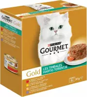 Gourmet Gold Hartig Torentje Multipack - Kattenvoer - Rund 8x85 g