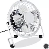 Maxxter grijze usb ventilator - Voor de zomer - 15 cm