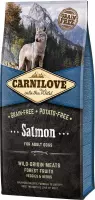 Carnilove Adult granenvrij hondenvoer Zalm 12kg met 70% vis!