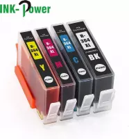 Inktcartridge voor HP 364XL / 364 | Multipack van 4 stuks voor HP Photosmart 5510 - 5514 - 5515 - 5520 - 5522 - 5524 - 5525 - 6510 - 6520 ,6525 - 7510 - 7520 - B109n - B110 - B209a