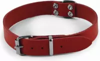 Nobby halsband leer rood 30 cm - 1 ST