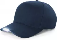 Senvi Katoenen Power Led Cap - Veilig in het Donker - Kleur Blauw