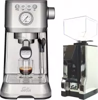 Solis Barista Perfetta Plus 1170 Espressomachine + Eureka Mignon Steel 1663 Koffiemolen