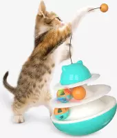 Pepets © - Kattenspeeltje – Tuimelspeeltje - Speelgoed Katten - Interactief Speelgoed Kat - Interactief Kattenspeeltje - Roterend Speeltje - Lichtspeeltje Kat - Laserspeeltje kat -