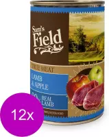 Sam's Field Blik True Meat - Lam&Appel - Hondenvoer - 12 x 400 g