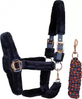 Harry's Horse Halsterset  Faux - Mid Blue - pony