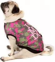 I Love My Dog Honden sweatshirt Camu Pink