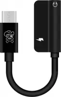 ENKAY Hat-ptince Type-C naar Type-C en 3,5 mm Jack Charge Audio Adapterkabel, voor Galaxy, HTC, Google, LG, Sony, Huawei, Xiaomi, Lenovo en andere Android-telefoon (zwart)