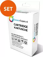 Huismerk 1x Set met 2x alternatief patroon voor HP 301XL CH564EE kleur CH563EE zwart